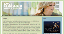Desktop Screenshot of alicepeacock.com
